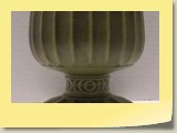 green goblet vase